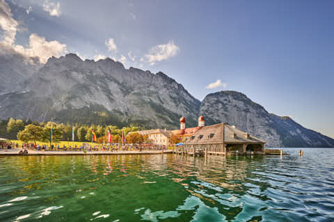 Gemeinde Schönau Landkreis Berchtesgadener_Land Königssee Anlegestelle St. Bartholomä (Dirschl Johann) Deutschland BGL